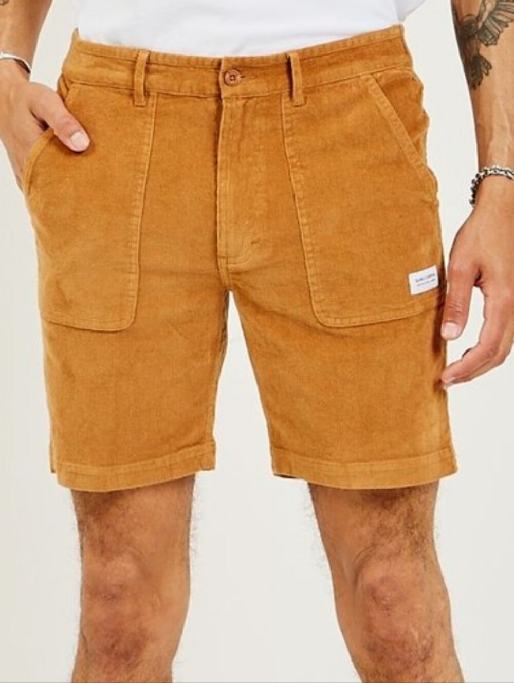 Bank Journal Big Bear Tan/Mustard Corduroy Walk Shorts  Men’s Waist 28
